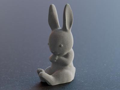 Cute easter Bunny Rabbit sitting sculpture / Süßer Osterhase sitzt