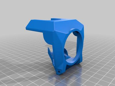 Air duct for aliexpress CR-10 linear rail mount plate