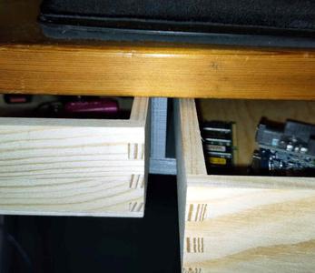 Simple drawer runner for 5cm wooden compartments. 