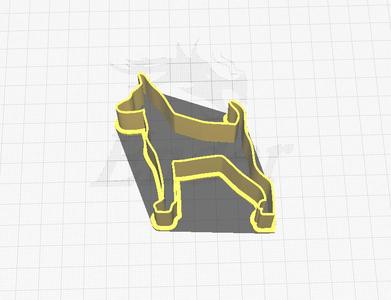 Miniature pinscher cookie cutter