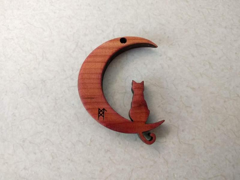 Cat Moon Pendant