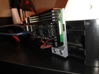 Raspi 4 Metal Case Mount Aluminum Extrusion Anycubic Kossel