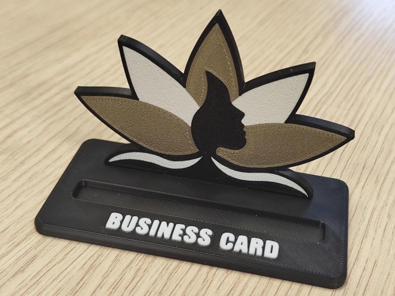 Business card holder for beauticians