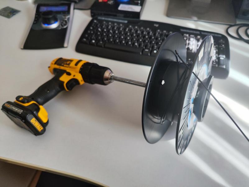 Hex Spool for Drill Chuck Filament Winder (Remix)