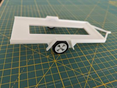 Mini Flatbed Trailer Kit 1:24