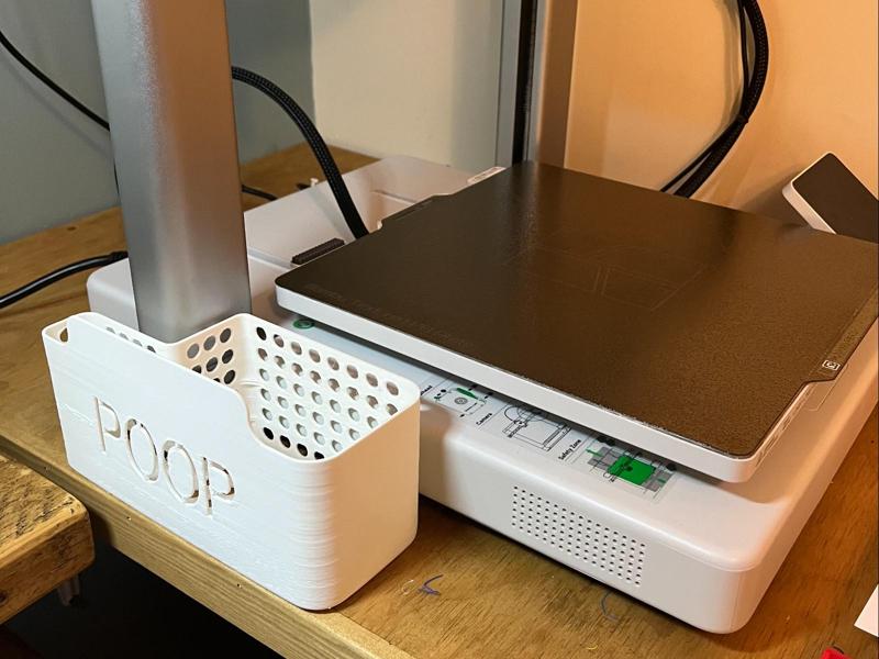 Bambu A1 printer poop bucket slim compact