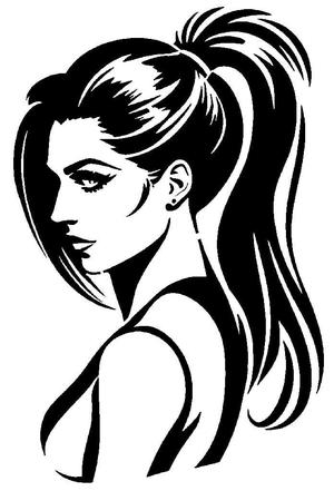 Girl stencil 128