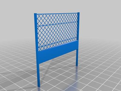 fence for 28/32mm figurines. 1/64