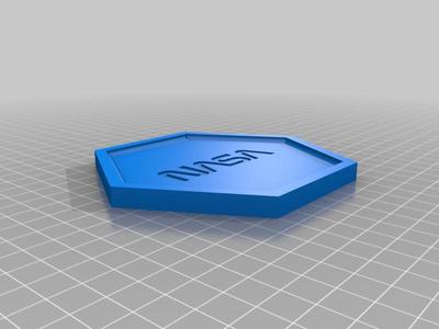 Hexagonal NASA Coaster