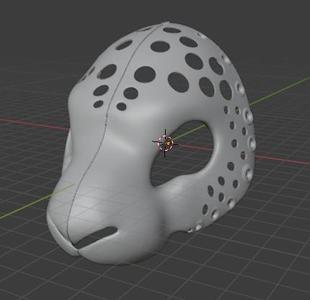 semi realistic bunny/rabbit fursuit head (remix)