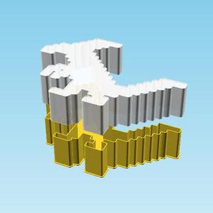 Dinosaur Icon 003C, nestable box (v2)