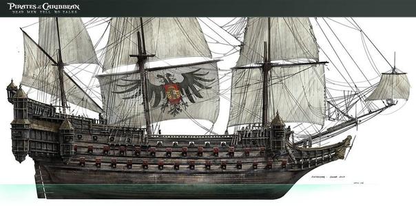 The Silent Mary before she was a ghost ship (Pirates of the Caribbean) 