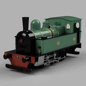 Tubize Type 104 Industrial steam locomotive HO scale 1:87