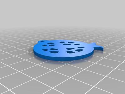 Pommegranate pendant or earring