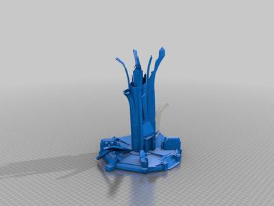 destroyed control tower