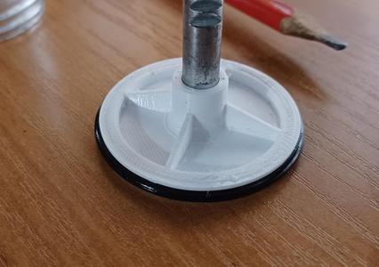 Biscuit press piston