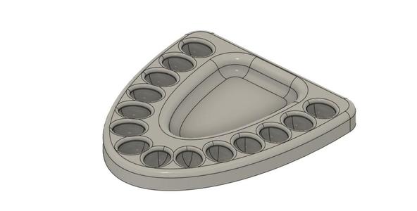 Dental restoration/parts organizer