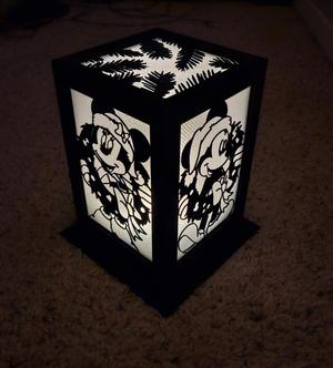 Modular Lantern - Xmas Mickey Minnie Donald Panels