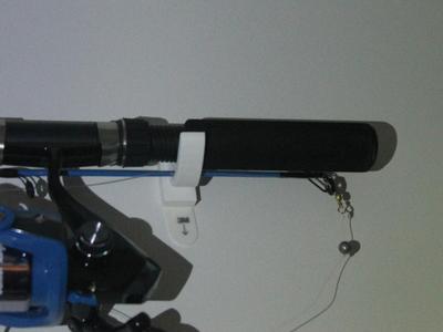 Fishing rod wall mount