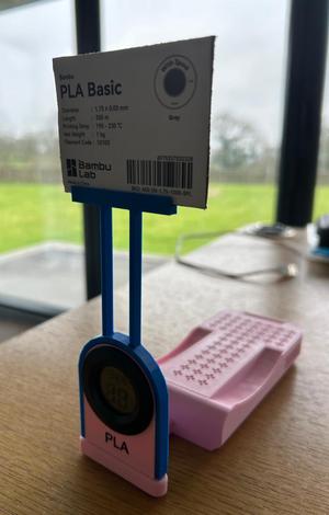 Bambu filament ID card label holder