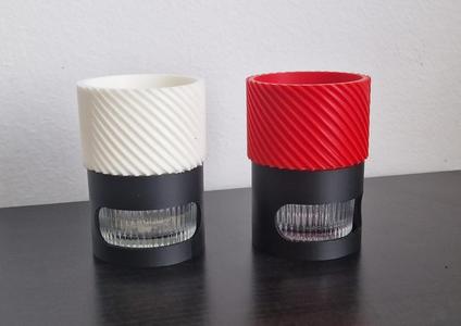 Charming self-watering pot using IKEA FINSMAK tealight holder