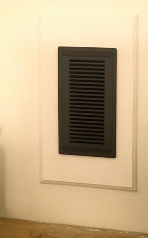 Ventilation grid with frame