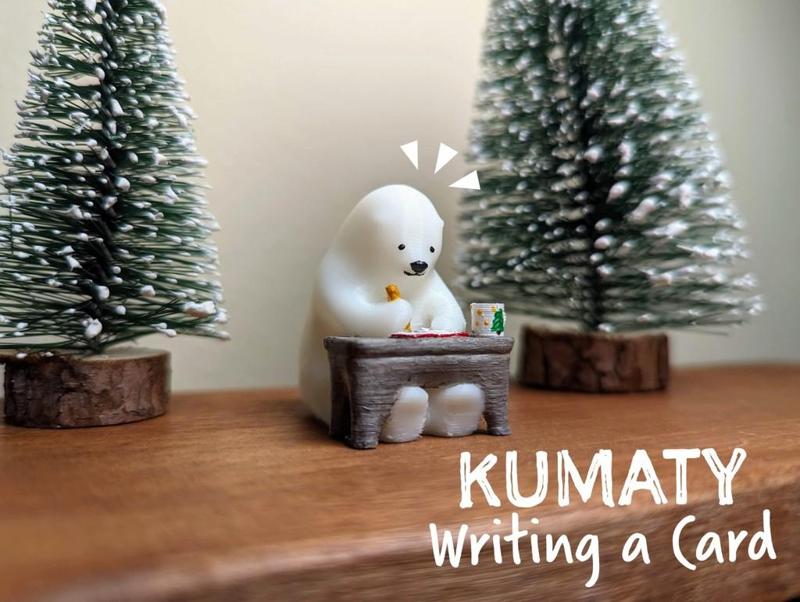 KUMATY : Polar Bear Writing a Card