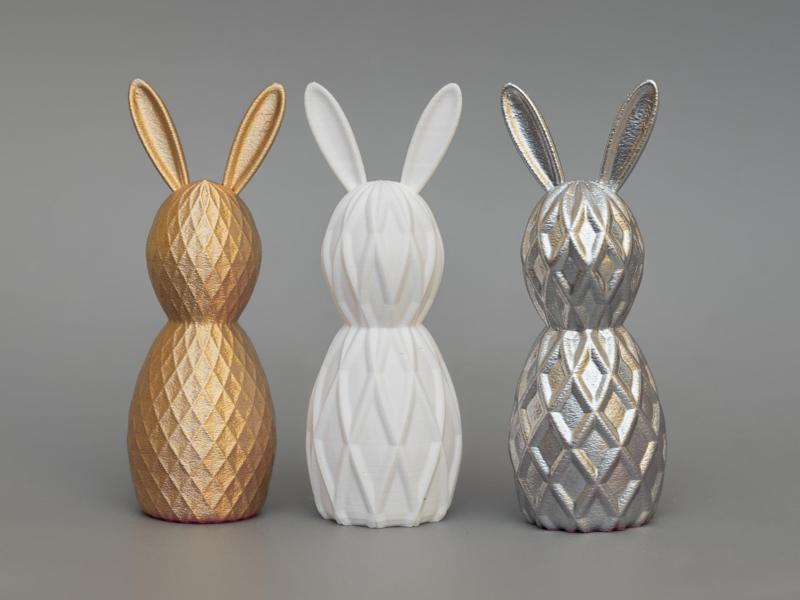 Modern Easter Bunny decor set  2 