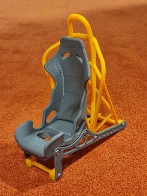 Racing Seat Phone Holder, propped up