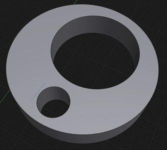 Holder (holes 12mm and 4 mm diameter)   