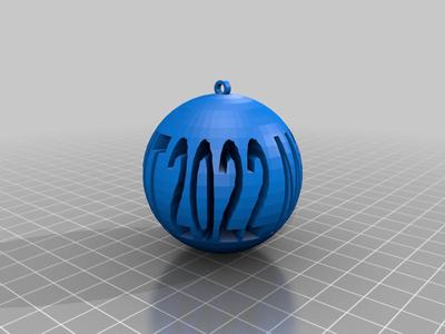 2022 More BS ball ornament