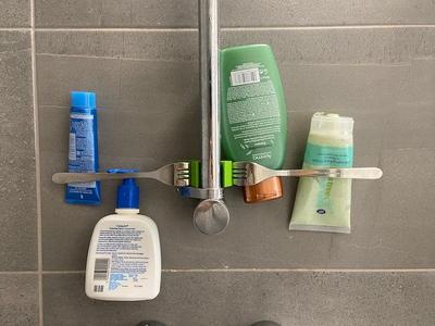 Ad hoc shower caddy v2