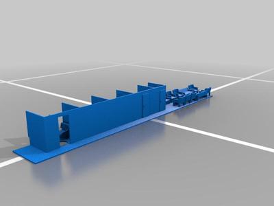 HO Scale interior for Athearn Observation heavy weight Pullman 