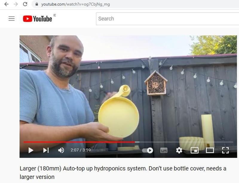 Large auto top-up saucer 180mm