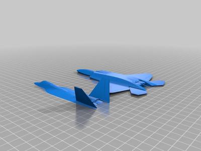 Printable F-22 Raptor