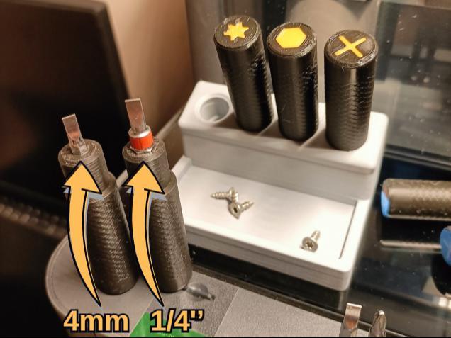 mini screwdriver set with base