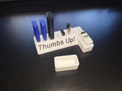 "Thumbs Up" USB Thumb Drive and Micro SD holder