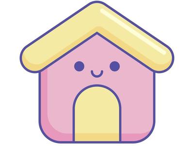 Kawaii House Key Cover