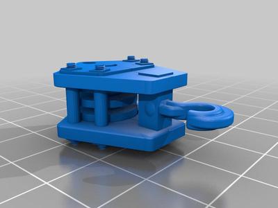 G scale (1:24) fall block for crane