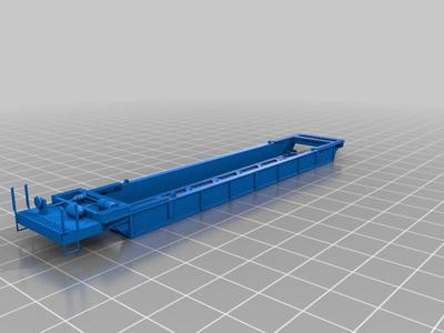 N scale Well car w/single car
