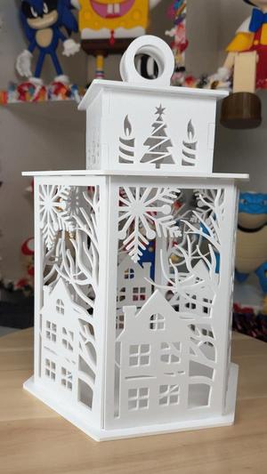 Christmas lantern for LED tea light / LED strip v3