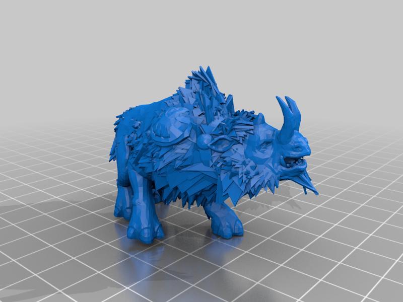 hairy rhino warmachine beast