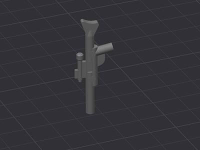 minifig Weapon Gun - Blaster long 57899