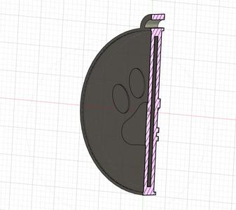 Key chain for NFC with dog paw