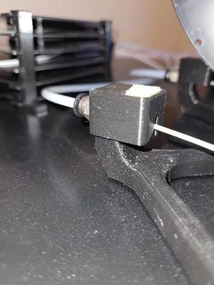 Filament Dust Filter for the Prusa Lack Enclosure V2 Spool PTFE Holder   