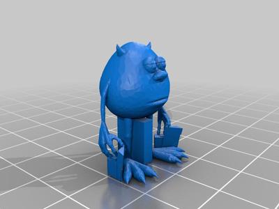 Mike Wazowski Meme w/built-in supports