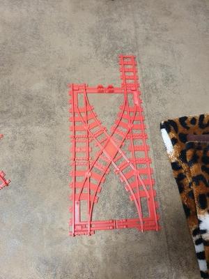 LEGO double Switch out of 7 main parts, Fits into 20 cm buildplate