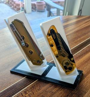 Desk folding knife stand