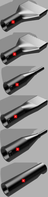 Vacuum cleaner nozzles with osVAC neo connection
