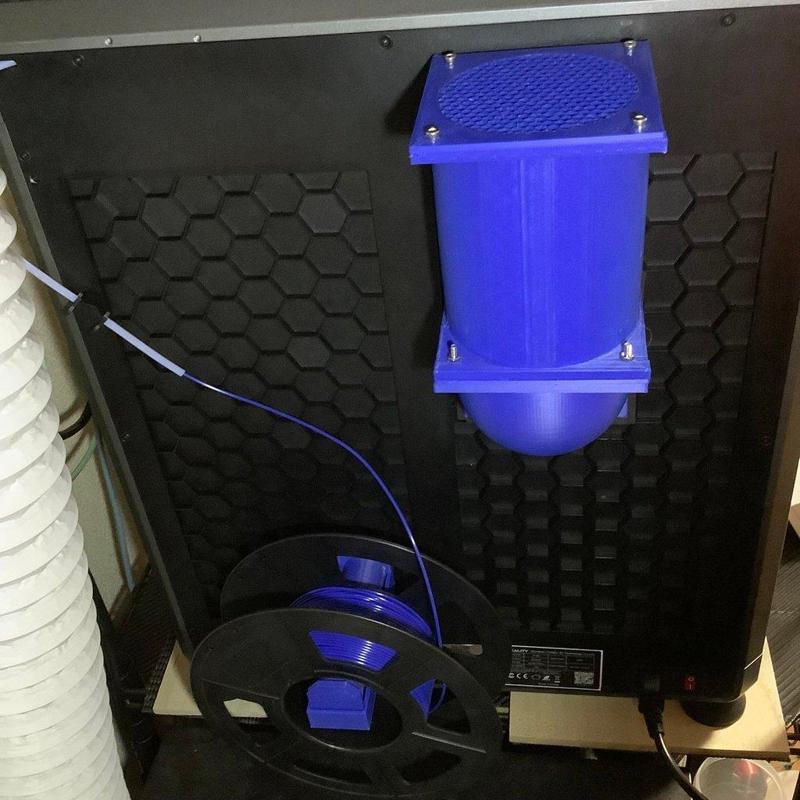 Creality K1 MAX Exhaust Air Filter - Chimney filled with activated carbon